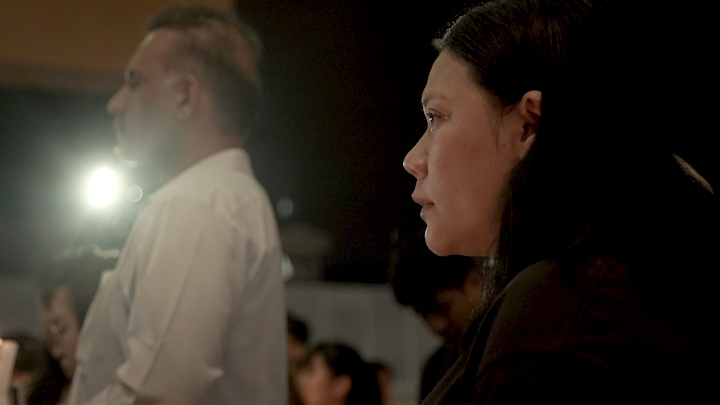 Ramkarpal and Lee Lan at the candlelight vigil at 玛莎兰大厦 on the 13th July 2009