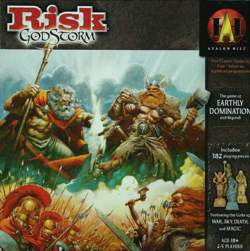 Boxshot for Risk Godstorm, which came out in 2004.