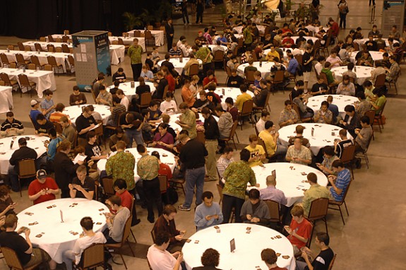 The players at the 2008 Pro Tour the last major international Magic event held in KL