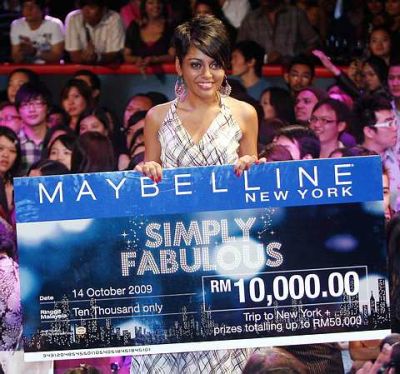 All that changed, however, when she took home the big prize at the Maybelline Simply Fabulous competition last year.