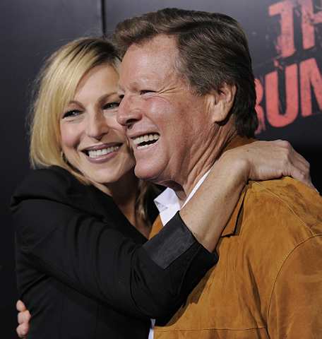 Family feud over: Tatum and Ryan O'Neal only reconciled after the death of a loved one.