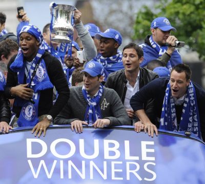 Chelsea won the double thanks to a rock solid spine consisting of Terry, Lampard and Drogba.