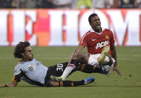 Nani hasn't always looked up for the physical side of the Premier League since he joined Manchester United.