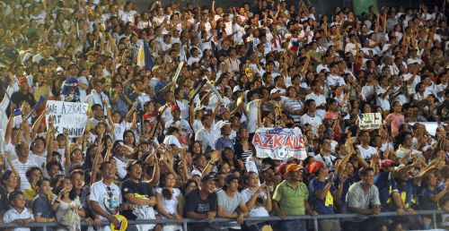 Azkals fans supporting the team during their recent 2-0 victory over Mongolia in the AFC Challenge Cup.