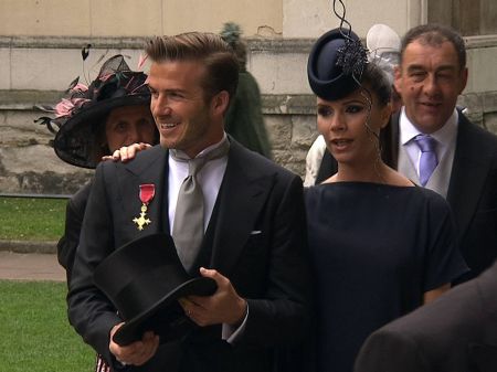 PSEUDO ROYALTY: At least Becks and Posh got to experience an actual royal wedding.