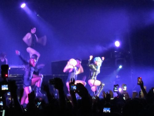 Gaga doing her thing on stage