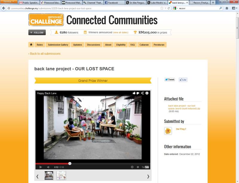 The campaign video for 'Our Lost Space', which hopes to encourage people to do something with their neighbourhoods' back alleys. 