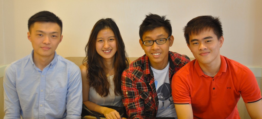 From left: Chia Jia Jun, Karen Yung, Julian Ooi and Elden Choo.