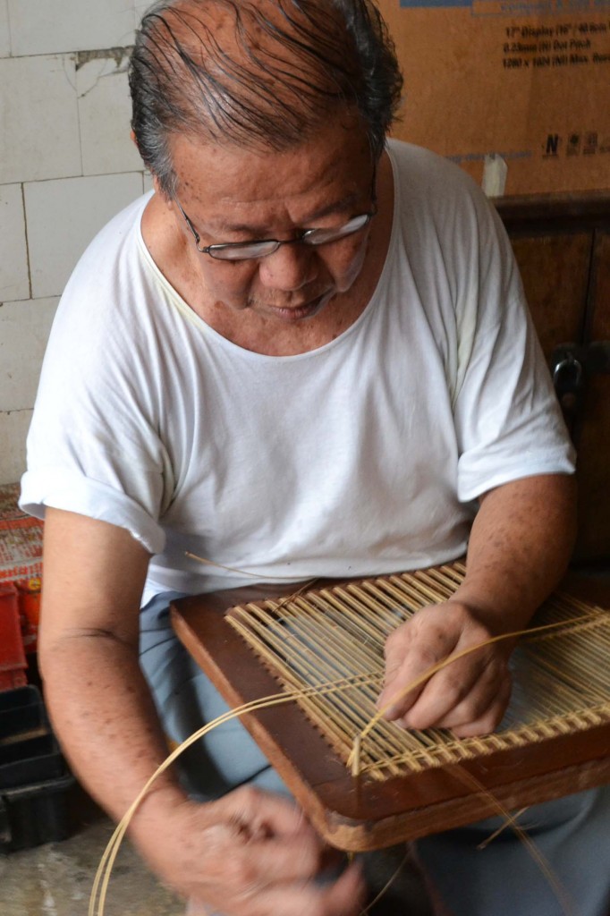 Yuan Guo Cheng, 75 has been weaving rattan furniture for most of his life.