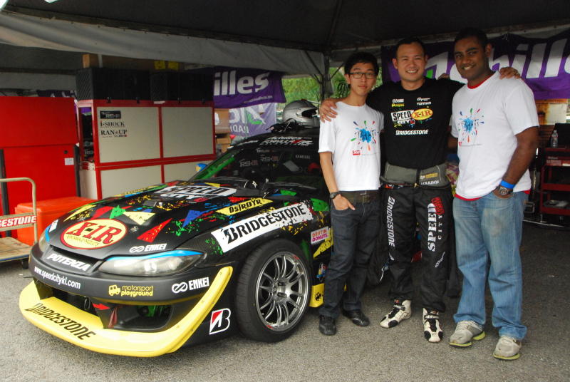 The BRATs with Tengku Djan Ley, Malaysia's 'Prince of Drift'.