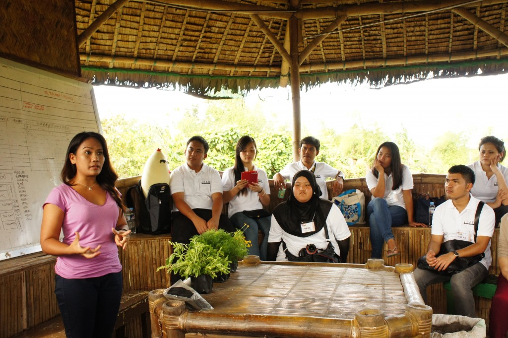 Agriculture social entrepreneur Cherrie Atilano, 27 , at the Gawad Kalinga Enchanted Farm. She spoke about the challenges in helping former convicts who were illiterate to earn a decent living through farming.