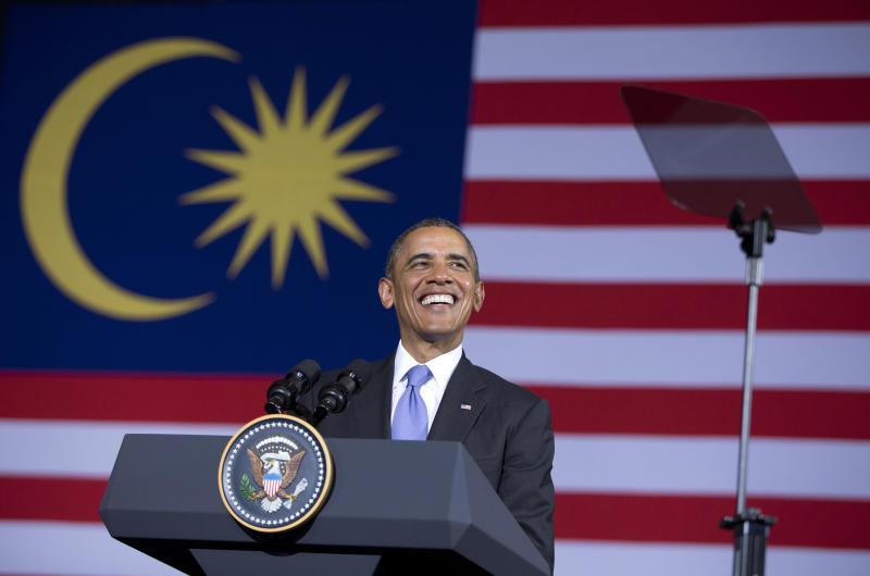 POTUS in the house: President Barack Obama spoke to approximately 400 youth leaders at the Young Southeast Asian Leaders Initiative (YSEALI) town hall-style event in Universiti Malaya, Kuala Lumpur.