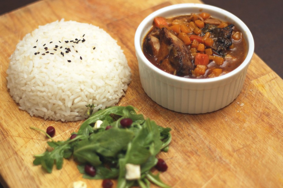 Here's one of the dishes served at Lilo Art Cafe - lamb stew with rice.