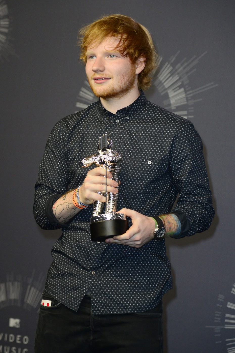 Looks like we're not the only one who's extremely excited to catch Ed Sheeran live... (Photo by EPA)
