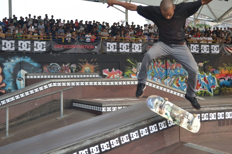 Tommy Fynn showing off some skills at the DC Defy Convention Tour 2014 in Kuala Lumpur.