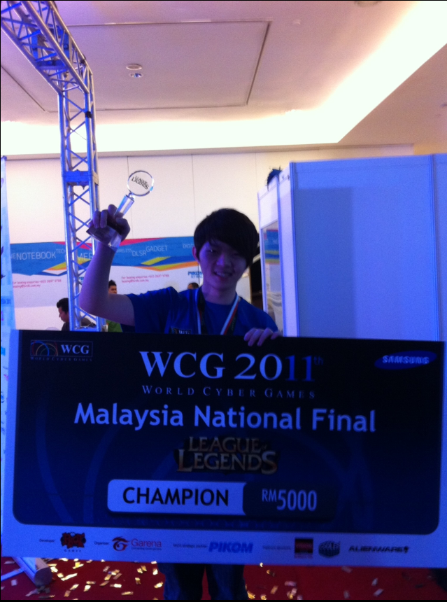 Chan Wei Wah emerged victorious at the 2011 World Cyber Games Malaysia.