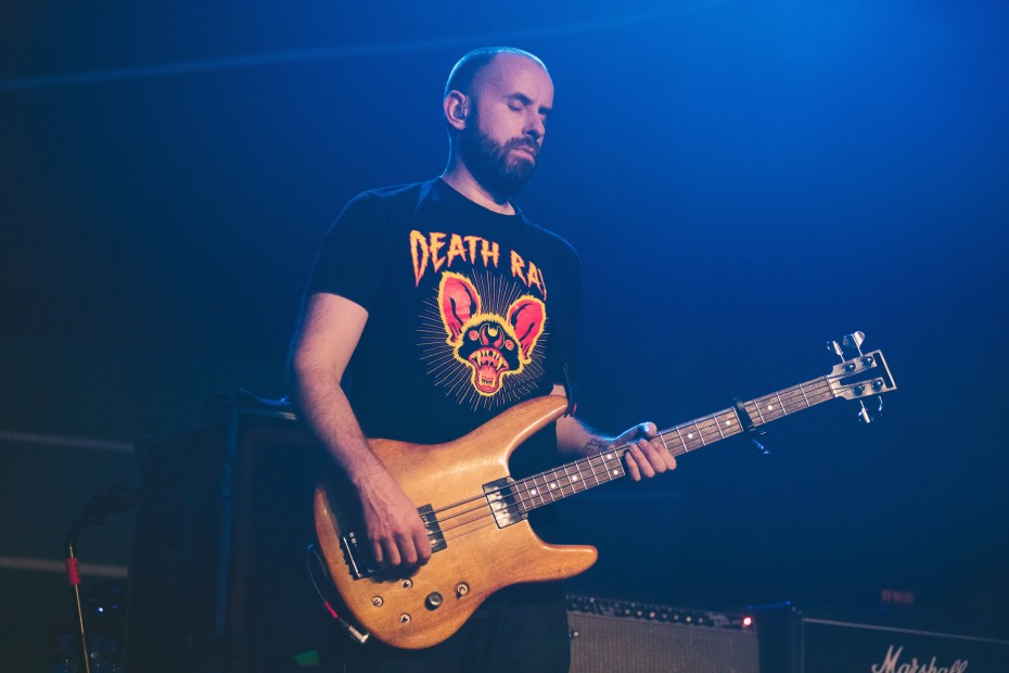 Bassist, Dominic Aitchison and the rest of his bands played their signature lengthy instrumental pieces such as Remurdered. (Photo by All Is Amazing)