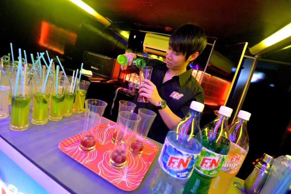 A mixologist will be on hand to put together some delicious mocktails on the bus.