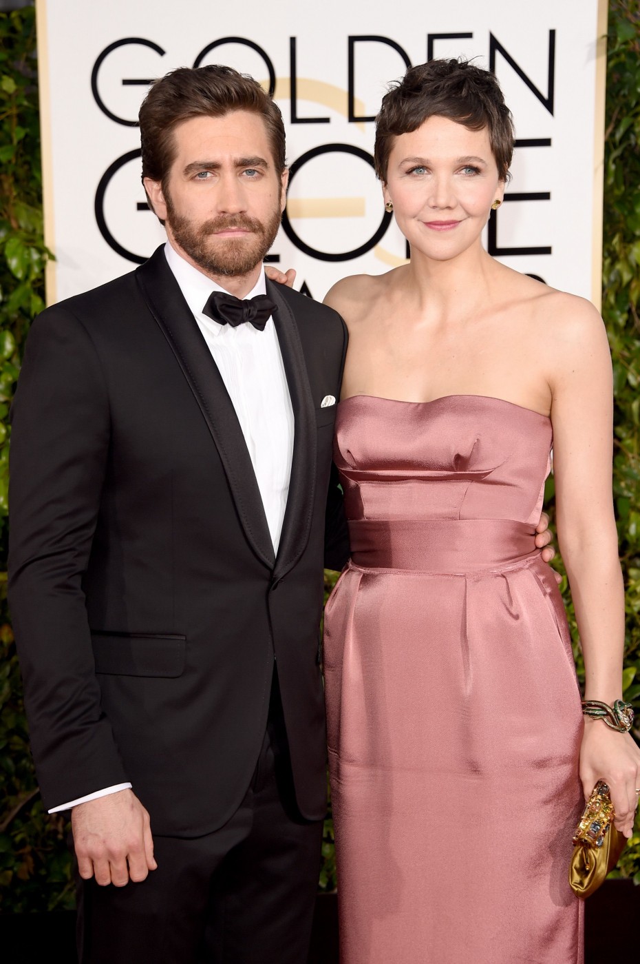 Maggie Gyllenhaal was accompanied by her brother Jake to the 72nd -- Photo by AFP.