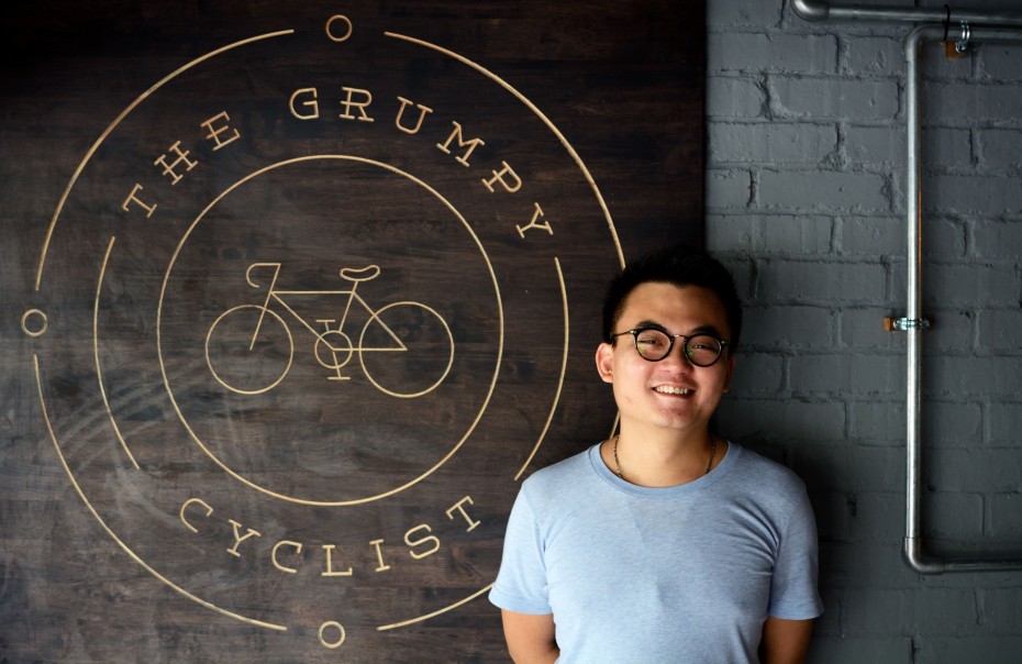 Daryl Chew's love for coffee turned into a full-time job as The Grumpy Cyclist's manager.