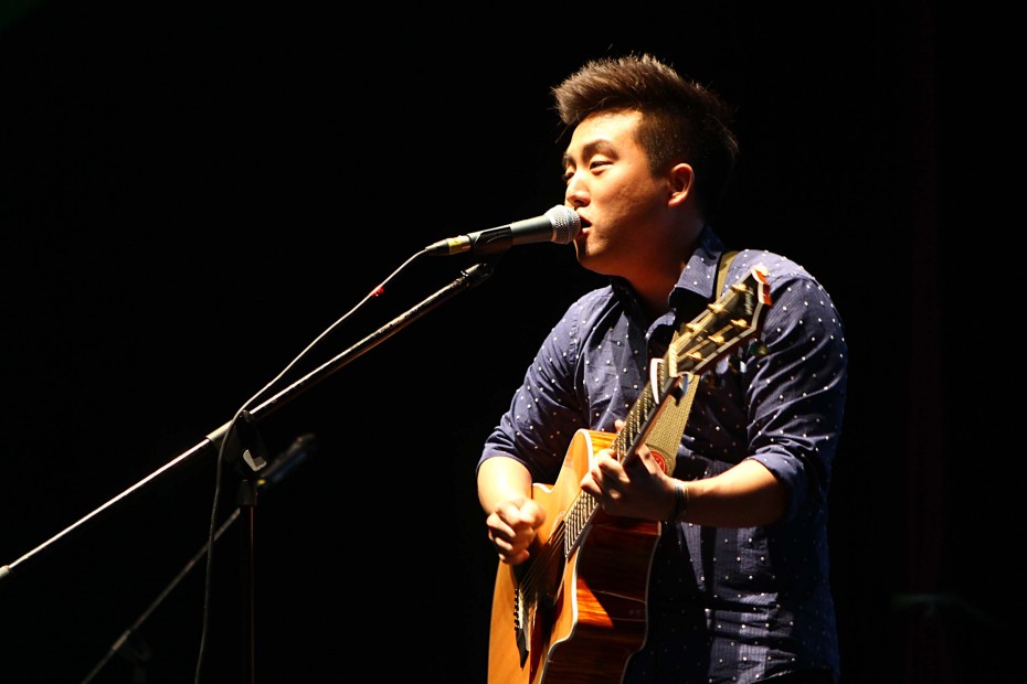 Global appeal: YouTube star David Choi has been to Malaysia so many times, he has lost count. He’s pictured here performing at the 2014 Reach Out Volunteer Celebration.