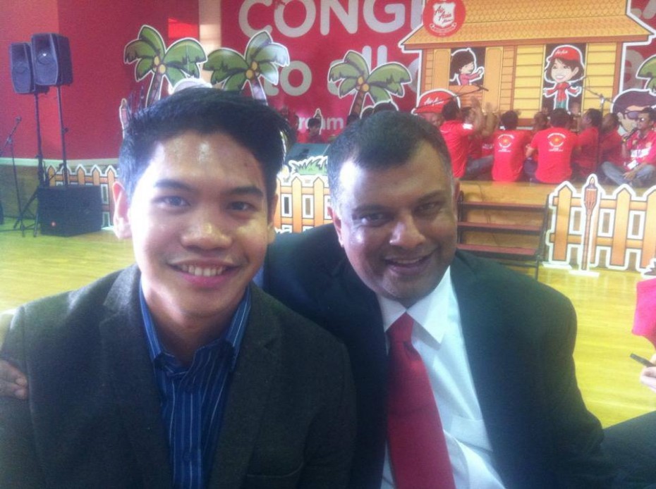 After winning The Apprentice Asia, Yabut (left) was hired by Tan Sri Tony Fernandes as Chief Of Staff at AirAsia under a one-year contract. He recently renewed his contract with the aviation company