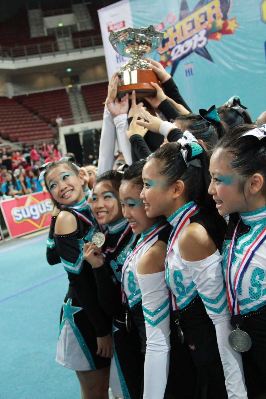 Top teams like the Cyrens train all year round to be ready for competitions like CHEER.