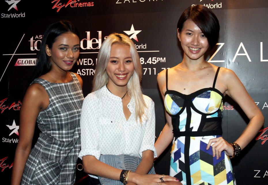 The girls with Sheena Liam, the then-unknown Malaysian who sensationally won the second season of Asia's Next Top Model.