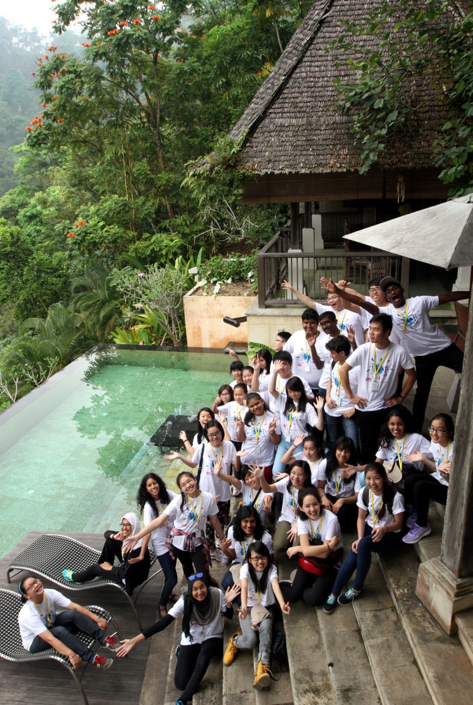 The new kids on the block: The BRATs Raub participants found time in their packed schedules to pose for a picture. Staying at the luxurious Casabrina Resort had definitely helped to lower stress levels. Photos: SAMUEL ONG/The Star