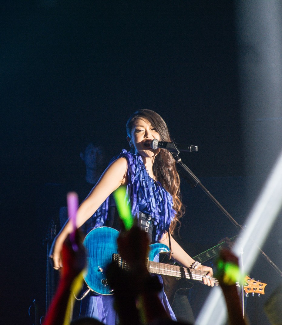 Mami Kawada captivated the audience at the Animax Carnival 2015 with her unique blend of rock and trance. The experienced anisong singer often injects her own feelings and thoughts into her songs, giving them a personal slant. Photo: KEITH LIM