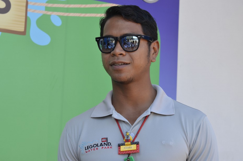 Ahmad Fakhrul Idham shut down his food business in order to take up a job as a lifeguard at Legoland Water Park, and he doesn't regret the decision one bit.