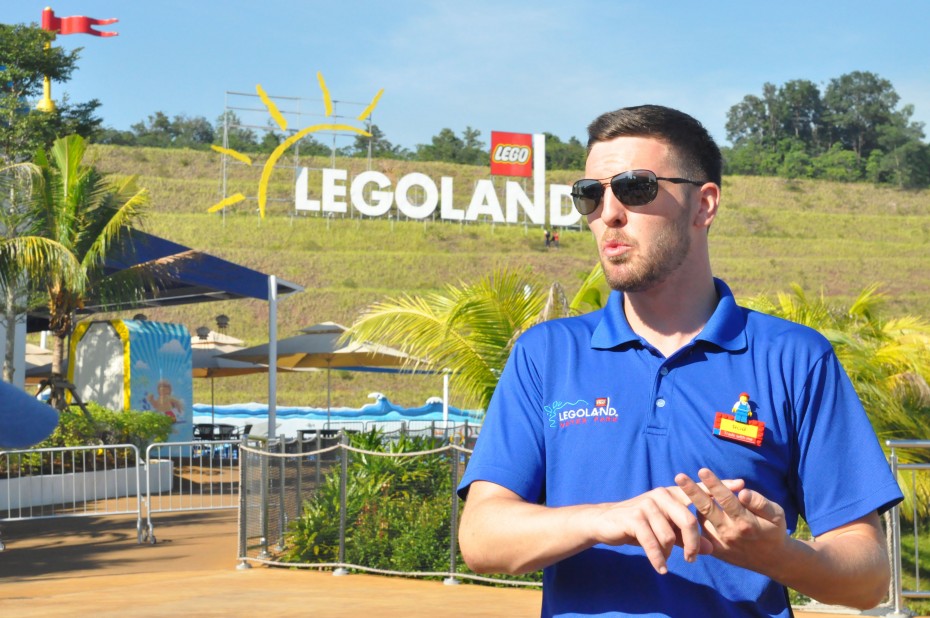 Everything is awesome: Robert Harrison, 30, took a gamble when he left his home in England for a job as the water park operations manager at Legoland Malaysia Resort. Now, he enjoys it here and calls Malaysia his home.