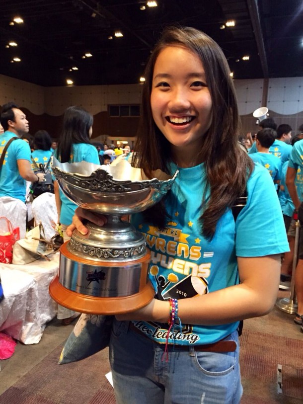 Cyrens former captain Amanda Lim, who was in town for her summer break, watched her team clinch its sixth consecutive title at this year's CHEER Finals. - Photo: Amanda Lim