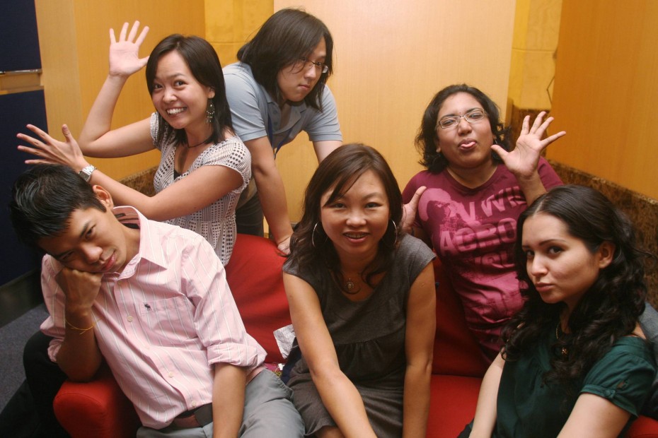 Soon (seated, second from left) with the R.AGE team back in 2008.