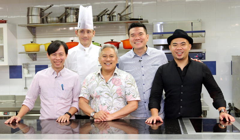 After all that delicious food, the judges were all smiles. From left to right: KY Speaks, Chef Rodolphe Onno, Chef Wan, Darren Chin, Tan Chung Liang 
