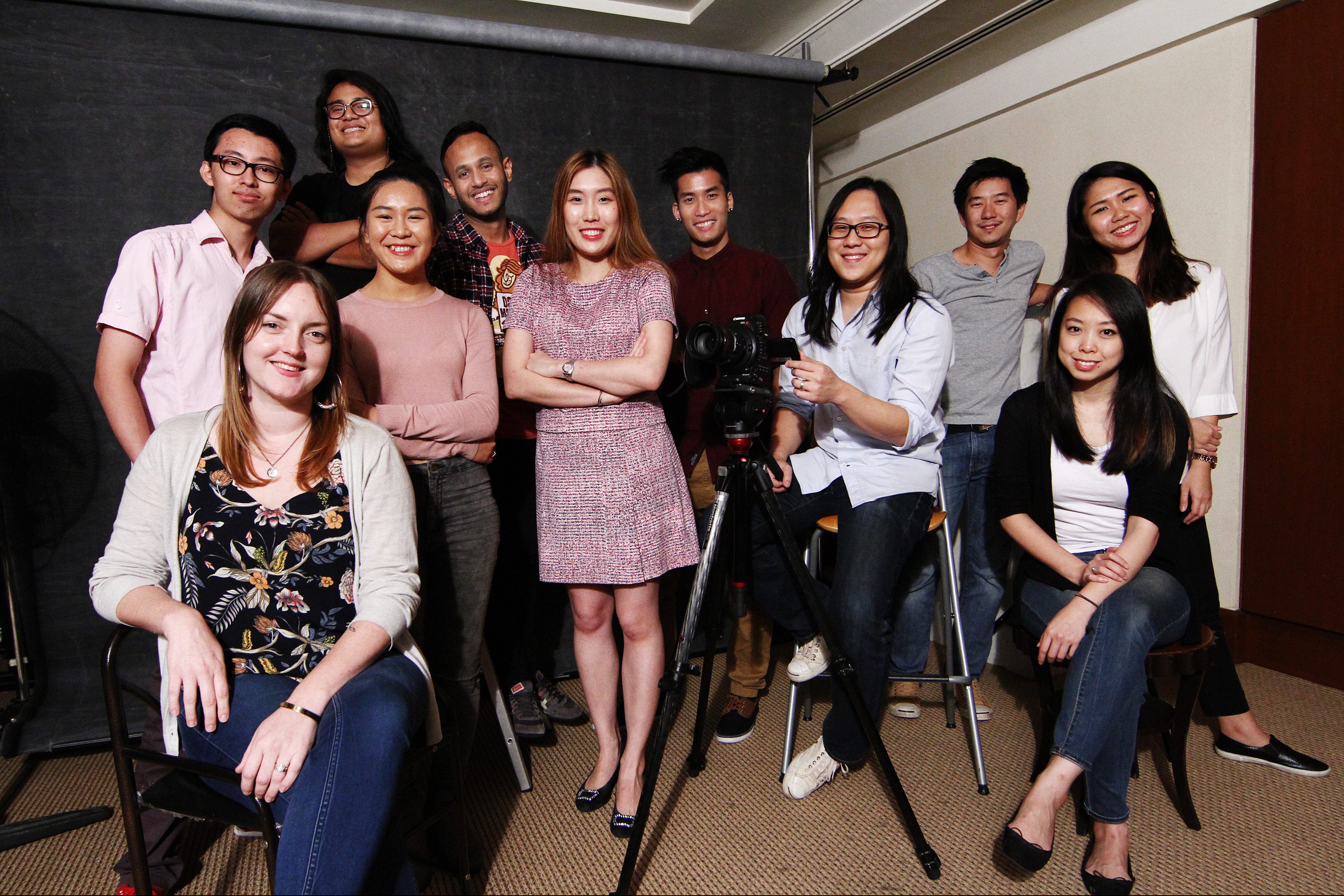 The R.AGE team of 2017: (From left) Claire Anthony (seated), Julien Chen, Hafriz Iqbal, Clarissa Say, Shanjeev Reddy, Natasha Venner-Pack, Hansel Khoo, Ian Yee, Elroi Yee, Lim May Lee (seated), Samantha Chow and Chen Yih Wen (not in picture). — RAYMOND OOI/ The Star